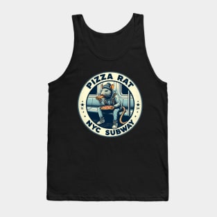 Pizza Rat New York Subway NYC Subway Train Tank Top